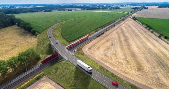 Visualisierung Luftbild Eisenbahnunterführung