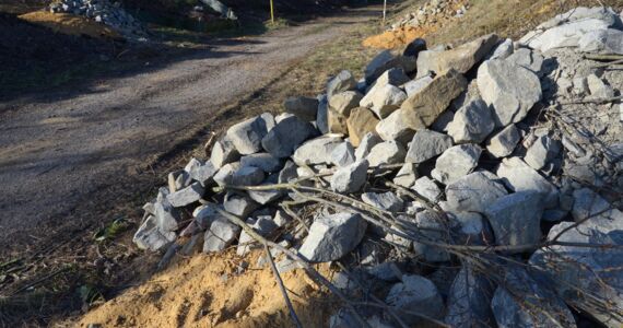 Ersatzhabitate für Eidechsen aus Steinen in Ronneburg